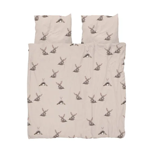 Snurk Bunny Dekbedovertrek – 200 x 200/220 cm – Beige 