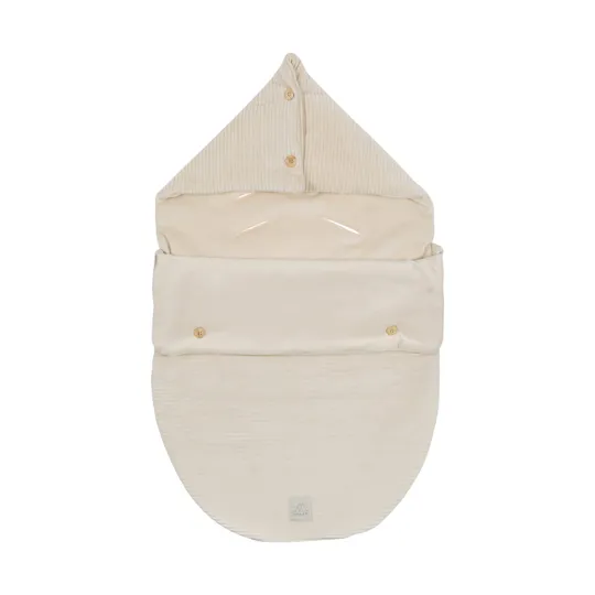 Nanami Rib Velvet Voetenzak - Naturel