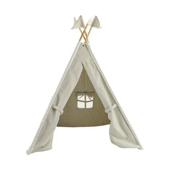 Overseas Tipi Tent Teddy met Vlaggetjes - 140 x 112 cm