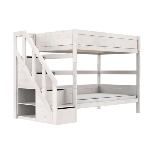 Life Time Stapelbed Deluxe - 120 cm - Met Trapkast