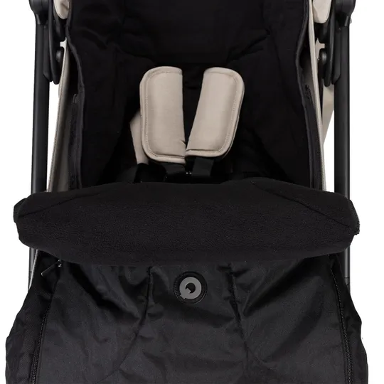 Qute Q-Cocoon Fleece Voetenzak - Zwart