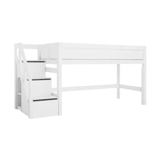 LIFETIME Kidsrooms Halfhoogslaper Met Trapkast Luxe
