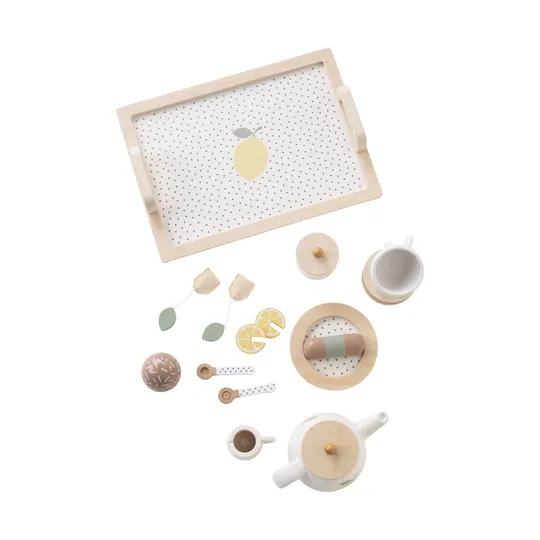 Jabadabado Houten Theeservies - Afternoon Tea - Lemon