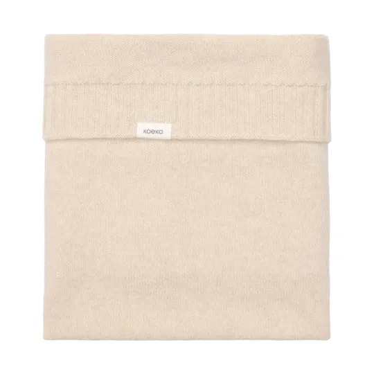 Koeka Wiegdeken Premium Knit Beja - Merino Wol/Cashmere - Warm White - 75x90 cm