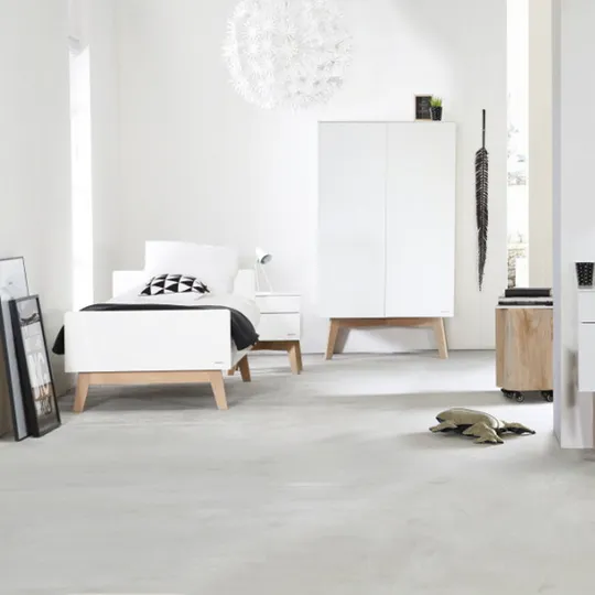 Kidsmill Sixties Bed Wit Mat / Naturel 90 x 200 cm