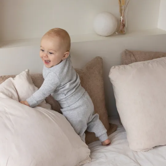 Feetje Wafel Pyjama - Grijs Melange