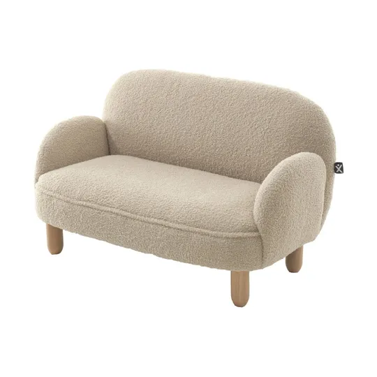 Vipack Kinderfauteuil - Rocky - Sofa Dubbel Mini - Beige