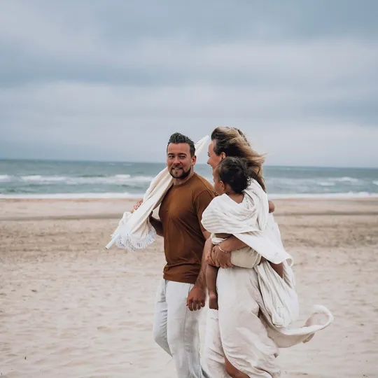 Koeka Playa Badponcho - Maat 74/80 - Sand