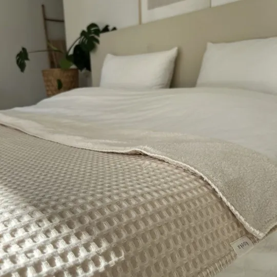 Koeka Oslo Teddy Eenpersoonsdeken - Wafel