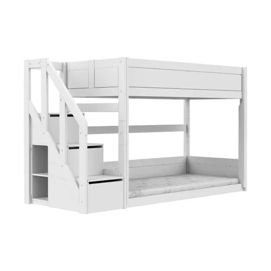 LIFETIME Kidsrooms Original Stapelbed Laag Met Trapkast - Premium Rolbodem