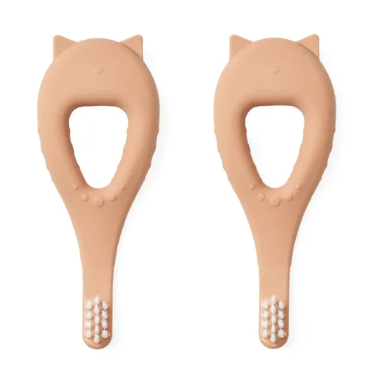 Liewood Janelle Cat Tandenborstel - 2 Stuks - Tuscany Rose