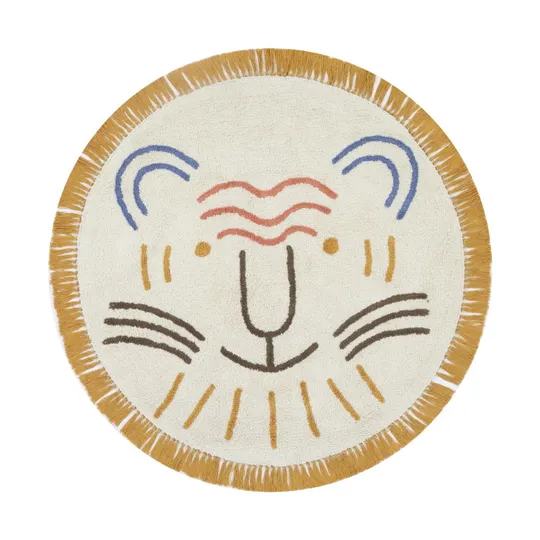 Tapis Petit Lion Leo Vloerkleed 100 x 100 cm 