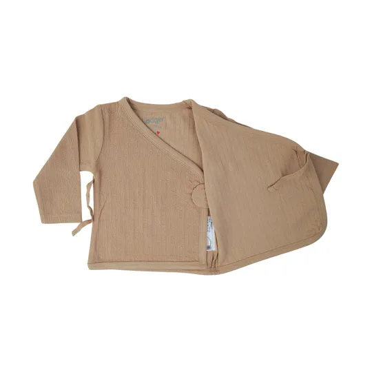 Lodger Folklore Overslagshirt - Solid Beige