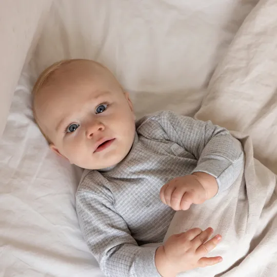 Feetje Wafel Pyjama - Grijs Melange