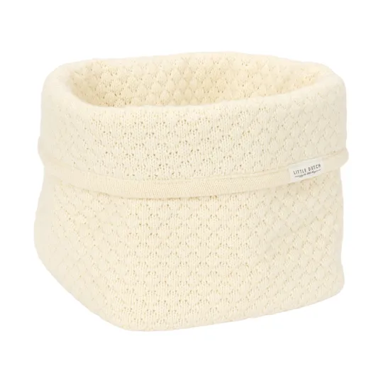 Little Dutch  Pure Commodemandje Klein - 15 x 15 x 15 cm - Gebreid - Soft White