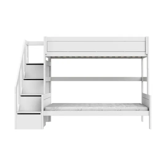 LIFETIME Kidsrooms Stapelbed Family - 90+120 - Met Trapkast / Premium