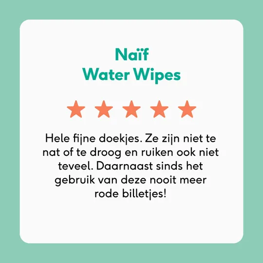 Naïf 3-pack Water Baby Wipes 