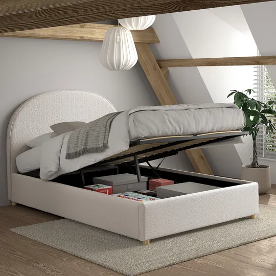 Vipack Moon Storage Bed - 140 x 200 cm
