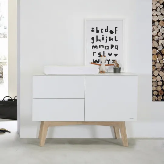 Kidsmill Sixties Babykamer Wit Mat / Naturel