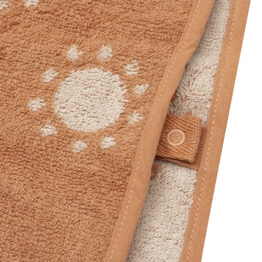 Jollein Jacquard Badponcho - 2-zijdig - Badstof