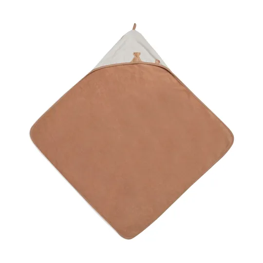 Jollein Badcape Stripe Terry - Badstof - 75x75 cm - Teddy Bear