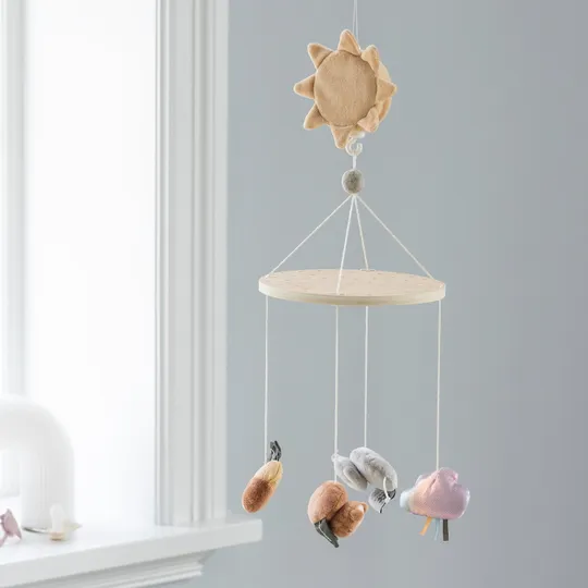 Sebra Babymobiel Met Spiegel en Muziek - Woodland