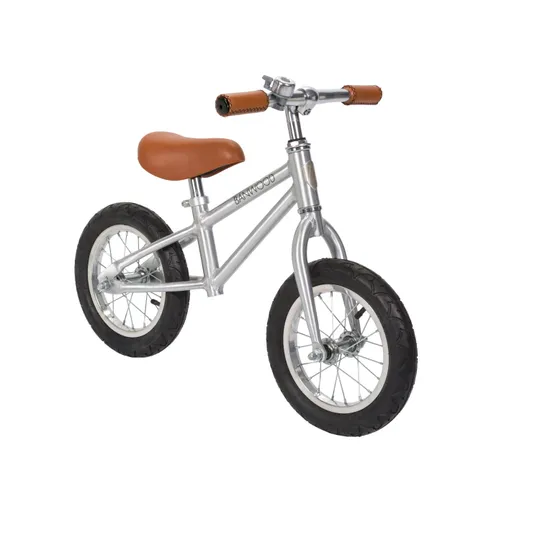 Banwood First Go Loopfiets - Chrome