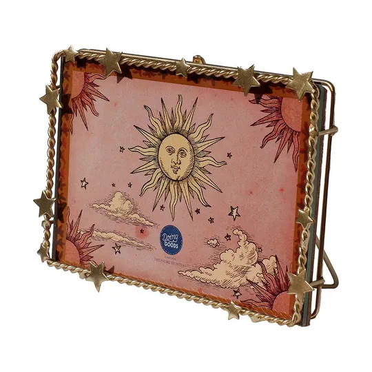 Doing Goods Stacie Star Frame Large - Gold Matt