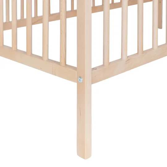 Puck Raw Babybed Beuken 60 x 120 cm