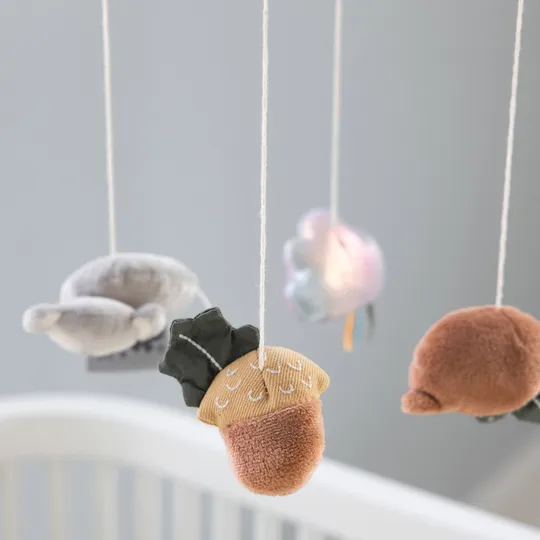 Sebra Babymobiel Met Spiegel en Muziek - Woodland