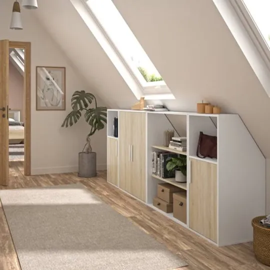 Diagone Onderkast Schuine Wand 2-Deurs