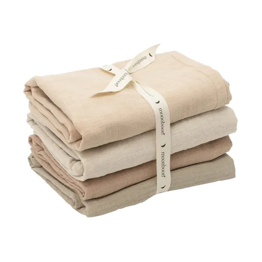 Moonboon Hydrofiele Doeken - 4-Pack - Rose Mix