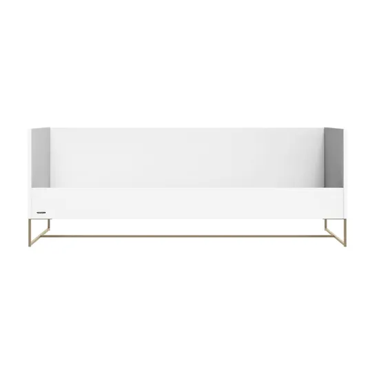 Kidsmill Intense II Bedbank 90 x 200 - Wit / Patinated Brass