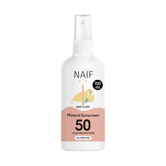 Naïf Zonnebrandspray Voor Baby & Kind - SPF 50 - 100 ml