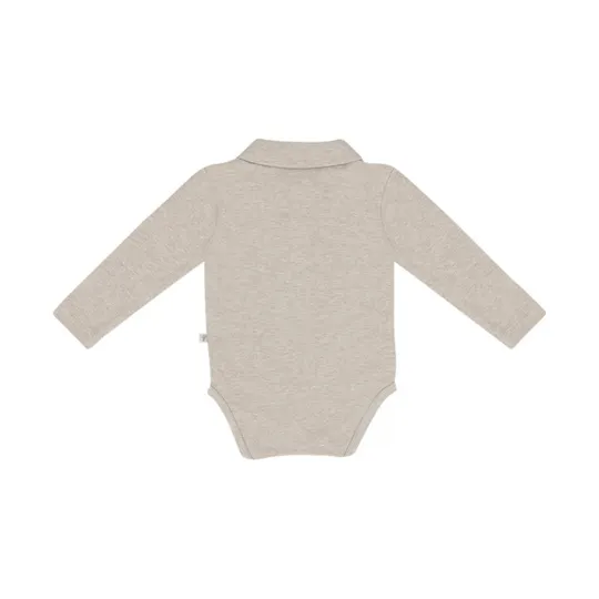 Klein Baby Polo Romper - Beige Melange