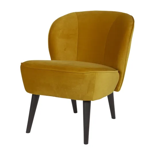 Woood Fauteuil - Sara - Fluweel
