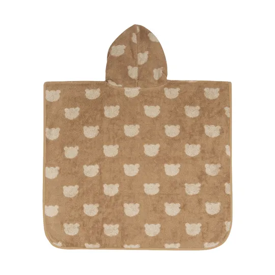 Jollein Jacquard Badponcho - 2-zijdig - Badstof