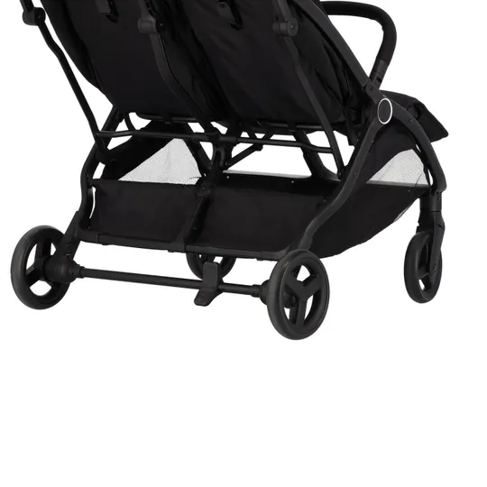 Puck Tweelingbuggy Compleet - Nicky - Zwart
