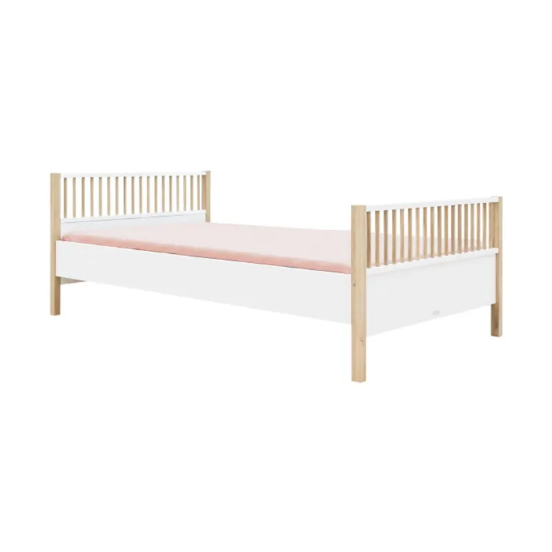 Bopita Mika Twinbed Wit / Eiken 120 x 200 cm