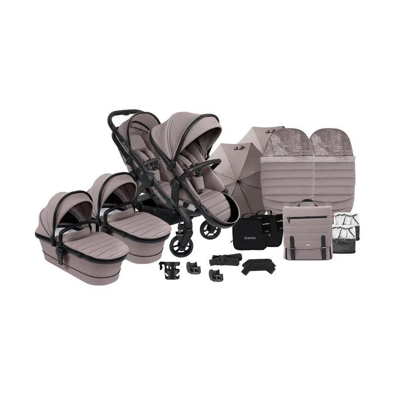 ICandy Peach 7 Twin Kinderwagen - Essentiel Bundel