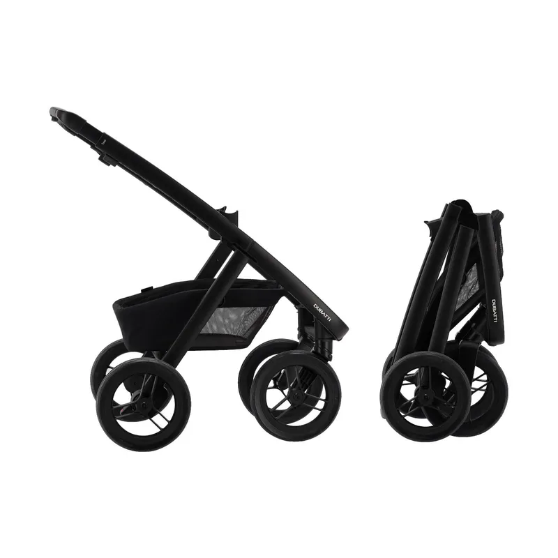 Dubatti Two E2 Kinderwagen 2-in-1 - Black / Pitch Black