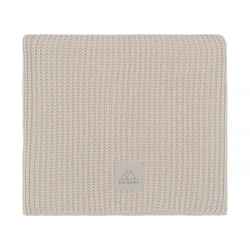 Nanami Junior Deken Rib Knit - Beige - 100 x 150 cm