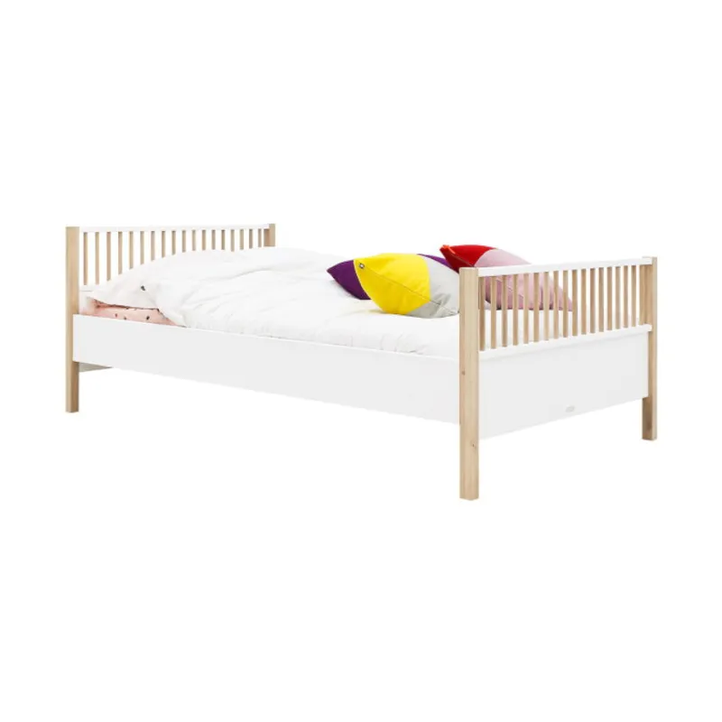 Bopita Mika Twinbed Wit / Eiken 120 x 200 cm