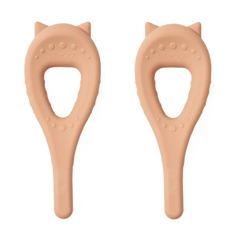 Liewood Janelle Cat Tandenborstel - 2 Stuks - Tuscany Rose