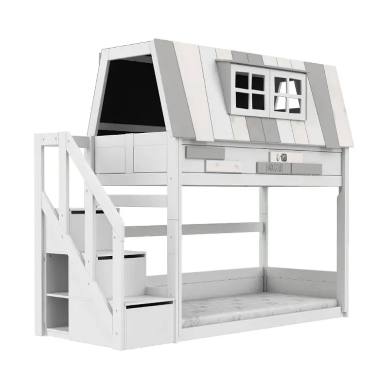 LIFETIME Kidsrooms Stapelbed Met Trapkast - Premium Rolbodem