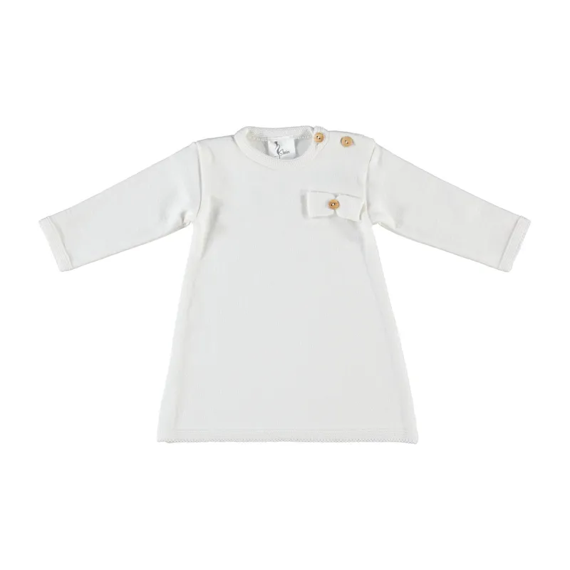 Klein Baby Jurkje - Natural White