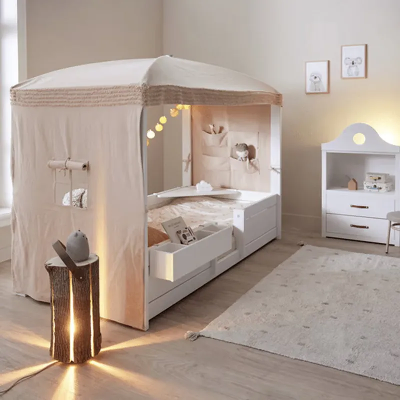 LIFETIME Kidsroom Hemelbed 4-In-1 - Premium Rolbodem