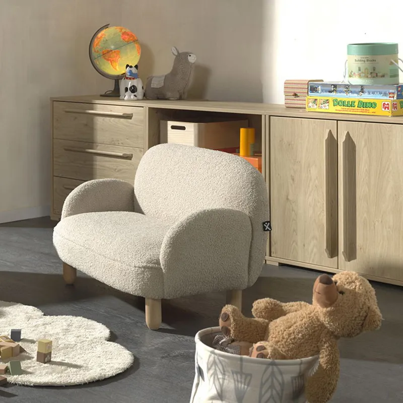 Vipack Kinderfauteuil - Rocky - Sofa Dubbel Mini - Beige