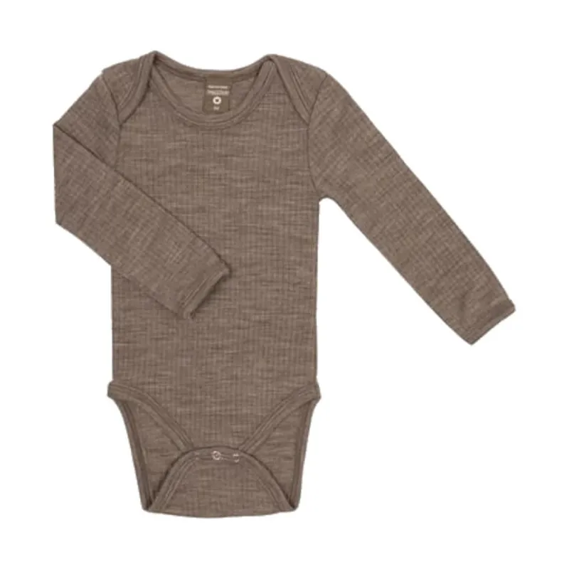 Smallstuff Drop Needle Romper - Wol - Mt. 56 - Nature