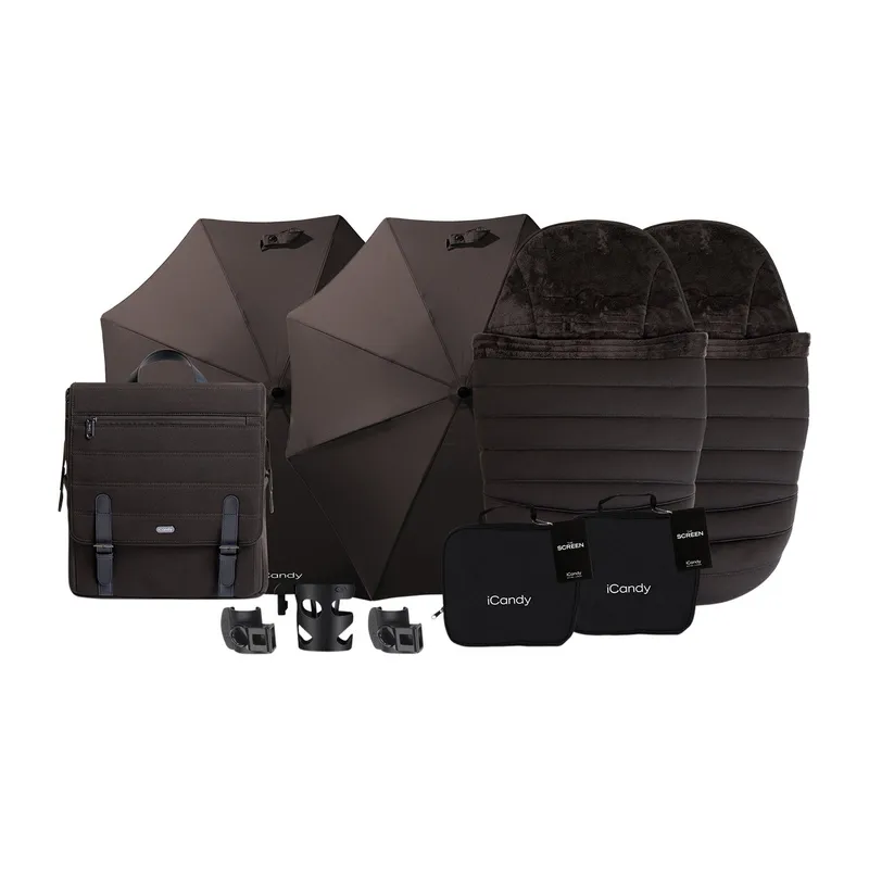 ICandy Peach 7 Twin Kinderwagen - Essentiel Bundel